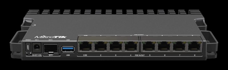 MikroTik 7 Gigabit 1 x 2.5Gbps 1 SFP+ PoE Router L5 License | MT-RB5009UPR+S+IN