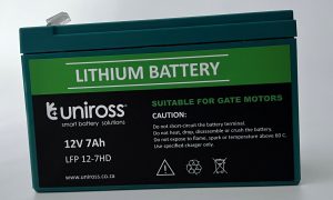 Uniross 12.8V 7Ah (89.6Wh) High Draw LiFEPO4  Battery | UR-BAT-LiFePO4-12-7HD