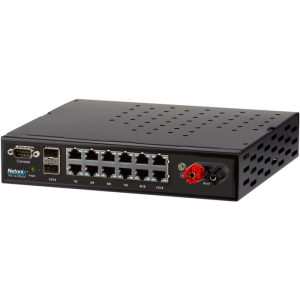 Netonix 12-Port Managed PoE Switch 24V-48V DC PoE + 2SFP Uplink Ports 250W | NTX-WS-12250-DC