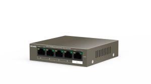 Tenda 5-Port Fast Ethernet Desktop Switch 4-Port PoE | TEF1105P-4-63W