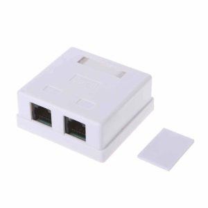 Acconet CAT6 Single RJ45 Wall Box | CAT6-BOX-2