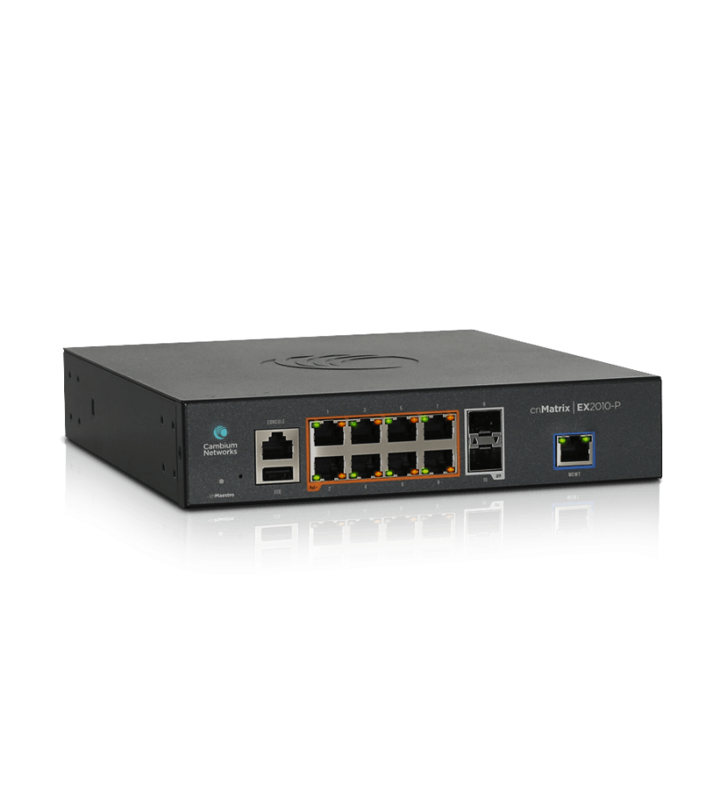 Cambium cnMatrix 10P PoE Switch | CB-CNM-EX2010-P