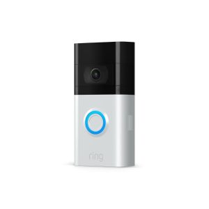 Ring Video Doorbell V3- Satin Nickel and Venetian Interchangeable Face plates and removeable battery