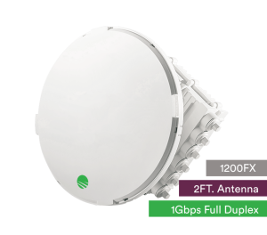 Siklu E-Band (80GHz) PTP link FDD 1Gbps. 2ft EXT antenna