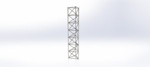 Lattice Mast 3m Section - Stacking