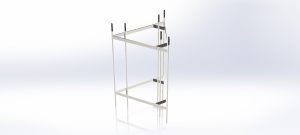 Lattice Mast Casting Cage - Connects to Y-Base Assembly