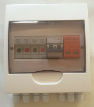 Acconet 250V Protection Box 2 Inputs 1 Outputs 50A Isolator 10A fuses