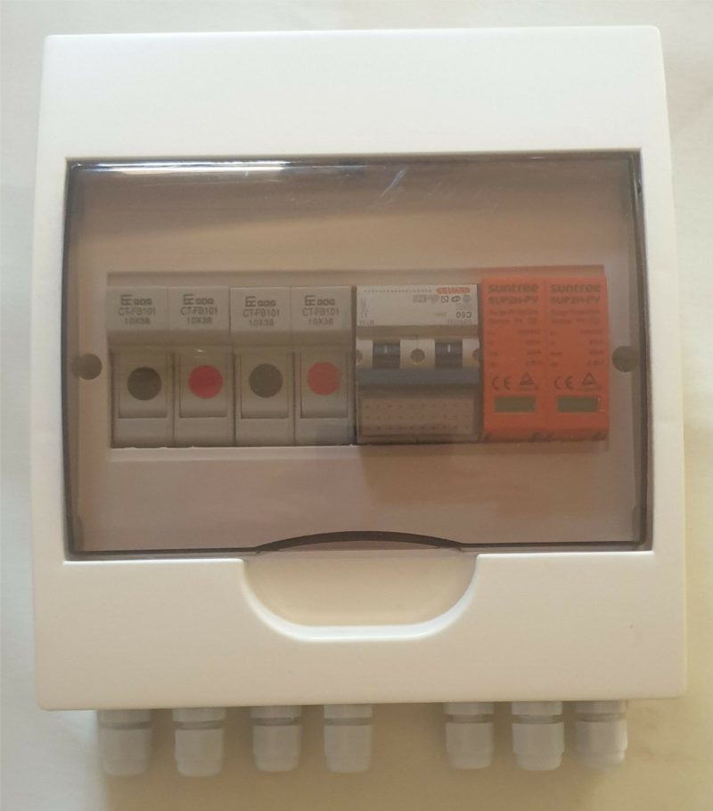 Acconet 250V Protection Box 2 Inputs 1 Outputs 50A Isolator 10A fuses