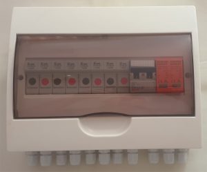 Acconet 250V Protection Box 4 Inputs 1 Outputs 50A Isolator 10A fuses