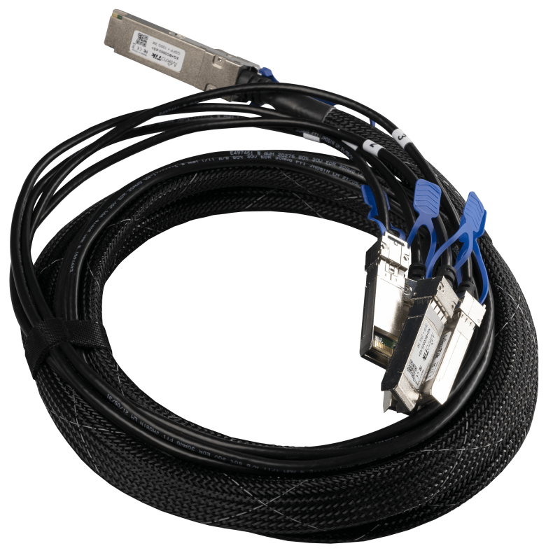 MikroTik QSFP28 to 4xSFP28 break-out cable (100G to 4x25G)