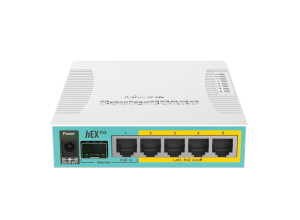 MikroTik hEX PoE - Desktop PoE Router with 5 Gb