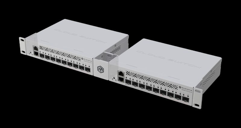 MikroTik 1U Dual or 10" Mounting Bracket |RMK-2/10