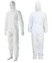 Casey Non Woven Disposable Full Body Coverall Suit -Size Medium, Elasticated Wrists, Legs and Waist, Hooded, Nylon Zipper Front. Non-Woven Spun Bond 50 gsm Polypropylene , Colour White Retail Box No Warranty