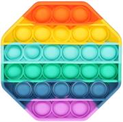 Sceedo Pop It Bubble Octagon Fidget – Rainbow No Packaging No Warranty