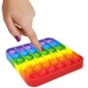 Sceedo Pop It Bubble Square Fidget - Rainbow No Packaging No Warranty