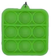 Sceedo Pop It Mini Bubble Key Ring - Green Square No Packaging No Warranty