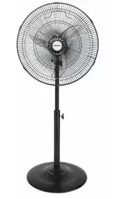 Mellerware 40cm Pedestal Steel Fan -"Elegant Breeze", 3 Speed Selection, Oscillating Fan Head, 40cm Diameter Radial Grill, 50W Power, Pedestal Steel Stand 1.3m Adjustable Height, Colour Black , Retail Box 1 Year Warranty