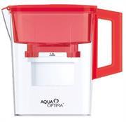 Aqua Optima Water Jug with Filter-2.1 Litre Water Capacity without Filter 1.2 Litre Water Capacity with Filter- Red, Retail Box 1 year warranty