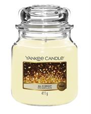 Yankee Candle All Is Bright Medium Jar Retail Box No Warranty
