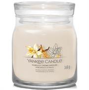 Yankee Candle Signature Collection Vanila Creme Brulee Medium Jar - New jar design, 2 wicks Retail Box No warranty