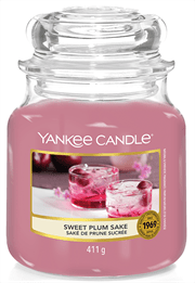 Yankee Candle Sweet Plum Sake Medium Jar Retail Box No warranty