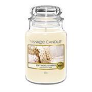 Yankee Candle Soft Wool And Amber Large Jar Retail Box No warranty