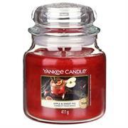 Yankee Candle Apple & Sweet Fig Medium Jar Retail Box No warranty