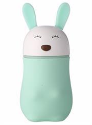 Casey Lovely Rabbit Shaped Multifunctional Portable 180ml USB Humidifier Air Purifier Mist Maker with LED light For Home Office and Car-Green Retail Box No warranty