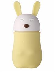 Casey Lovely Rabbit Shaped Multifunctional Portable 180ml USB Humidifier Air Purifier Mist Maker with LED light For Home Office and Car-Yellow Retail Box No warranty