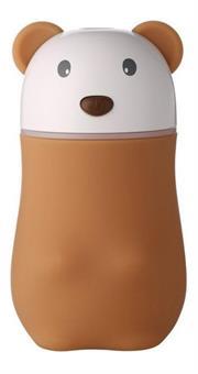 Casey Lovely Bear Shaped Multifunctional Portable 180ml USB Humidifier Air Purifier Mist Maker with LED light For Home Office and Car-Brown Retail Box No warranty