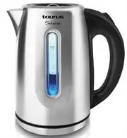 Taurus Selene Stainless Steel Brushed 360 Degree Cordless Kettle, 1.7 litre Water Capacity , 2200w, Stainless Steel Body, Base With 360º Rotation , Concealed Heating Element, Removable filter, Automatic Shut Off After Boiling Water, Cord Storage, Retail Box 1 Year Limited Warranty