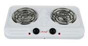 CaseyAruif 2 Plate Spiral Electric Stove- White Retail Box 3 months warranty