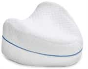 Casey Contour Design Orthopaedic Leg Pillow -Designed With Comfort In Mind, Great For Back Pain, Improves Blood Flow, Compact Ergonomic Design, Helps Stabilize The Pelvis And Lower Back, Universal Fit, Removable Washable Cover Colour White and Blue Retail Box No warranty