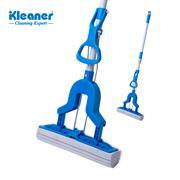Kleaner Magic Wringer Roller Flat Mop with PVA Sponge and Metal handle - Clean your home or office effortlessly, with a super absorbent, easy-to-replace sponge and extra-long retractable handle, it is perfect for absorbing spills and eliminating dirt effectively. Safe to use on tiled, vinyl, hardwood and even wood laminate floors,it even features compression wings that offers a butterfly wringing action, keeping your hands free of dirt and water. Retail Box No warranty