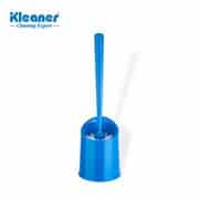 Kleaner Household Cleaning Toilet Bowl Brush and Caddy Set Large - The strong bristles allow the brush to deeply clean your toilet and remove even the toughest stains without damaging the surface, keeping the toilet as clean as new. Long bristles can reach the toilet rim to clean the toilet bowl thoroughly.The steady brush holder keeps your floor from being stained and keeps the brush standing up for everyday use. The stable base is easy to be placed on the floor to hold the brush, no skid or slip.Colour Blue Retail Box No warranty