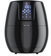 Bennet Read Digital Airfryer-Spacious 3.5 Litre Non-Stick Fry Basket With Durable 4.2 Litre Non-Stick Drawer, 1500w Air-Frying Power, Cook, Grill, Fry, Roast, Broil, Toast and Bake Healthier Meals With Up To 80% Less Oil, Large, Easy-To-Read Digital Touch LED Display, 7 One-Touch Preset Functions, Adjustable Temperature and Timer Control, Easy To Clean, Dishwasher-Safe, Removable Basket and Separate Non-Stick Drawer, Premium High-Gloss Design, Colour Black, Retail Box 1 Year Warranty
