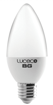 Luceco E14 Candle 3W - LC14W3W20/2-LE - Warm White - 2 Pack LED - 200 Lumens - 25000hrs, Aluminium die-casting / thermoplastic construction with chip-on-board technology, E14 fitting to connect to many lamps or chandeliers, 90% Energy saving versus CFL’s, Mercury Free, 360 degree beam angle, 25 Year life,Retail Box, 1 year warranty