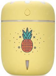 Casey Chamomile Pineapple Design Multifunctional Portable 200ml USB Humidifier Air Purifier Mist Maker with LED light For Home Office and Car-Yellow Retail Box No warranty