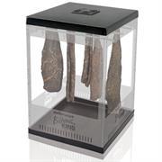 Mellerware Biltong Maker 116w - The Biltong King Biltong Maker allows you to enjoy great tasting, Homemade Biltong, Droewors, Dryfruit and Herbs. Light weight and easy to assemble - Hanging rods for Biltong, Droëwors and Drying shelves for fruit and vegetables with Continuous airflow to speed up drying process. Retail Box 1 year warranty