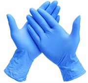 Casey Medtex Powder Free Blue Nitrile Disposable Gloves Medium Box of 100 – Size Medium , Latex Free, Finger textured, Non-sterile, Ambidextrous-Blue Retail Box No Warranty