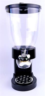 Totally Cereal Dispenser - Single - Black, New design Single cereal dispenser, Made with High Quality material, Dry-food dispenser holds up to 0.5 Kilograms of dry food, Retail Box Out of Box Failure Warranty.