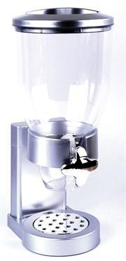 Totally Cereal Dispenser - Single - Silver, New design Single cereal dispenser, Made with High Quality material, Dry-food dispenser holds up to 0.5 Kilograms of dry food, Retail Box Out of Box Failure Warranty.