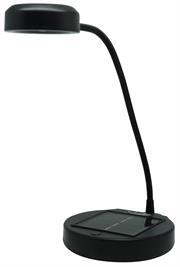Noble SunLite Solar Powered Tabletop Lamp-Ideal As A Candle Replacement, Can Be Used In A Variety Of Applications Indoors And Outdoors, Ideal Light Source For Load Shedding, 2.0V 300ma Solar Panel , Includes Replaceable 1.2V 2500mAh Nimh Rechargeable Battery, Colour: Black - Retail Box, No Warranty