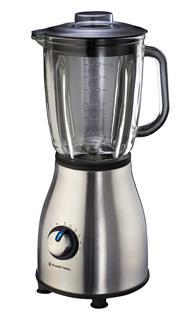 Russell Hobbs RHB315 1000W Satin Jug Blender -5 speeds with pulse function , 1.75 Litre glass jug , Stainless steel blades, Illuminated control panel , Built-in cord storage , Recipes included