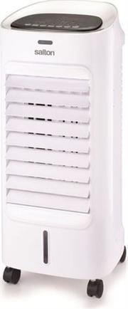 Salton Air Cooler-5 Litre Water Tank Capacity , Left To Right Oscillation, 65w Power Rating 3 X Speed and 7 Hour timer Settings , Electronic Display, 350 M3/H Airflow Ioniser And Humidification Function, Assembled Dimensions: 15 x 15 x 50cm, Four Castor Wheels For Easy Movement, Retail Box 1 Year Warranty