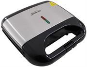 Sunbeam Waffle Maker -750w Power, Stainless Steel Design, Non-Stick 2 Slice Waffle Grill Plates, Cool Touch Handle, Power On And Ready To Use Lights, Colour Silver And Black , Retail Box 1 Year Warranty