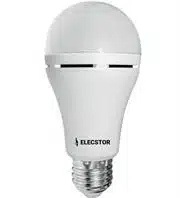 Elecstor E27 7Watt Emergency Rechargeable LED Bulb - 4 hour battery life, 30 000hour lifespan, 700 lumens during standard usage / 230 lumens during a power outage; Lithium 4.1V 1200mA; Charge time: 10 - 12 Hours, non dimmable, 6500k Retail Box 6 months warranty
