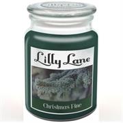 Lilly Lane Christmas Pine Scented Candle Large Lidded Mason Glass Jar – Wax Capacity 510grams, Burn Time Up to 75 Hours, High Quality Premium paraffin wax, Natural Material Wick , 100% recyclable, Large Lidded Mason Glass Jar Retail Box No warranty