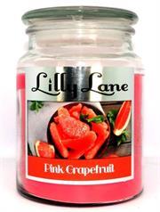 Lilly Lane Grapefruit Scented Candle Large Lidded Mason Glass Jar – Wax Capacity 510grams, Burn Time Up to 75 Hours, High Quality Premium paraffin wax, Natural Material Wick , 100% recyclable, Large Lidded Mason Glass Jar Retail Box No warranty