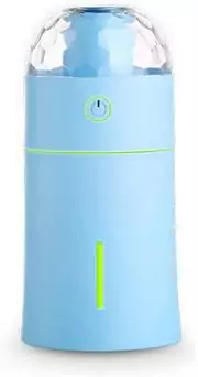 Casey Portable X7 Magic Multifunctional Portable 175ml USB Humidifier Air Purifier Mist Maker with Magical LED light For Home Office and Car-Blue Retail Box No warranty